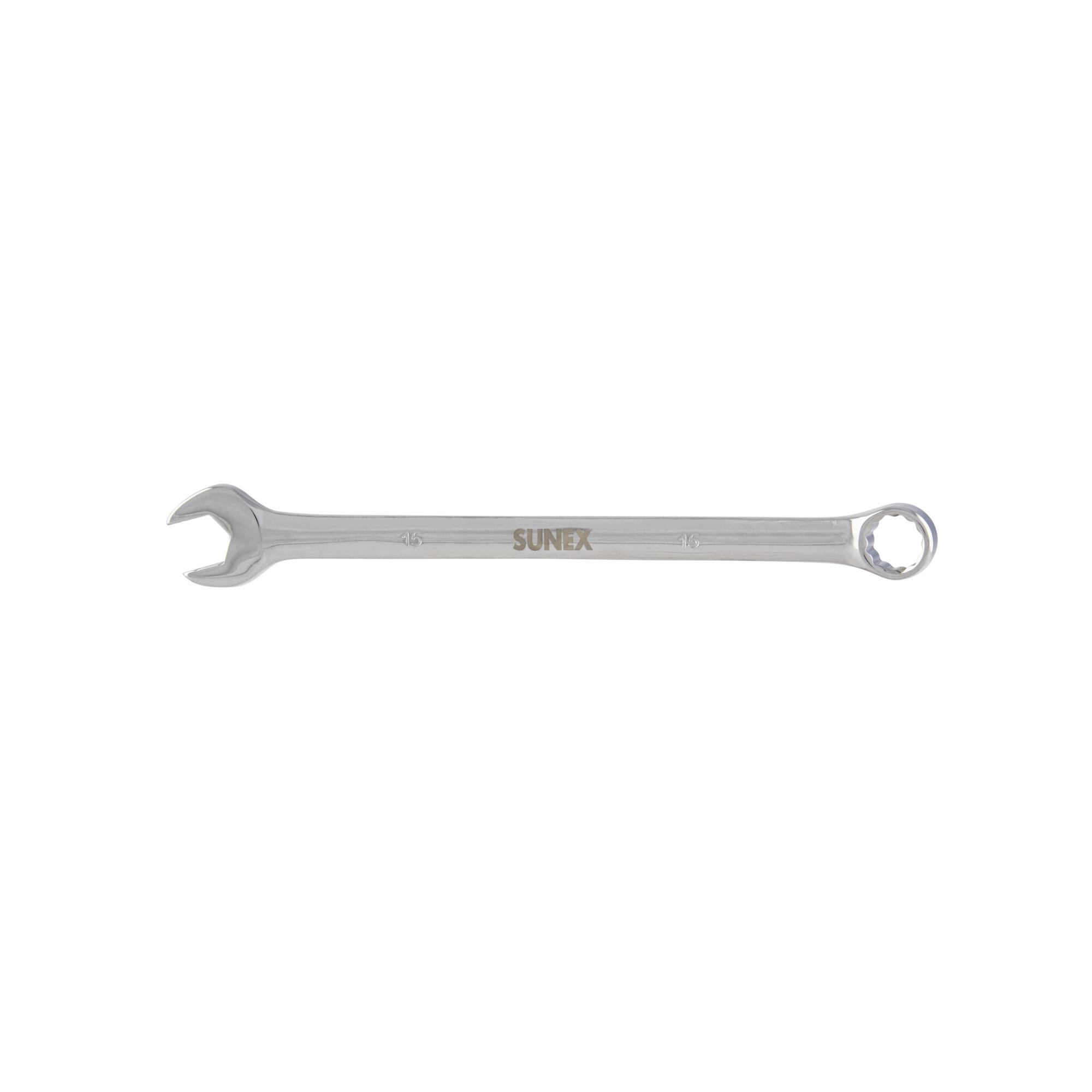 Sunex Tools Full Polish Combination Wrench — 15mm, Model# 991715MA